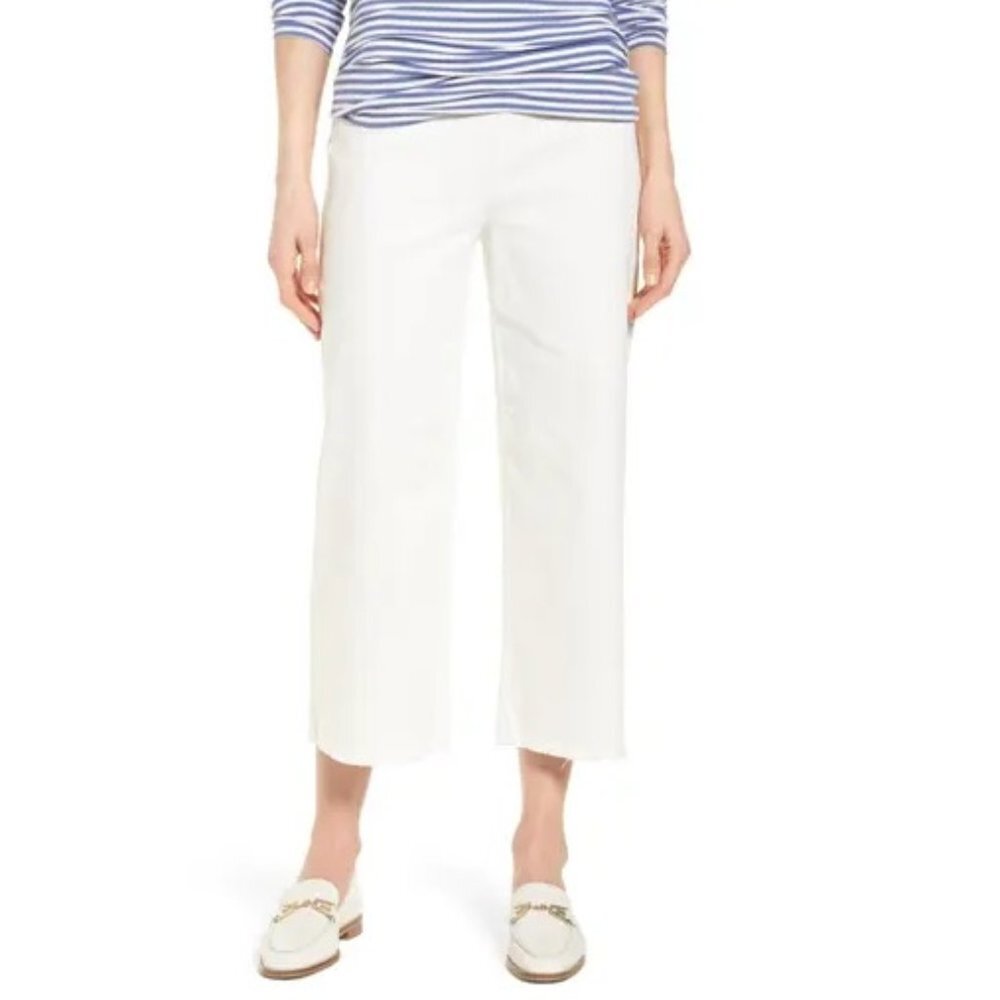 Nic + Zoe Stretch Denim Wide Leg Crop Pants